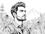 draw illustrations in black and white,