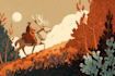 draw a unique illustration in a vintage style