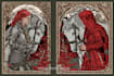create dark art medieval detailed hand drawn illustration