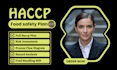 create haccp food safety plan, allergen control, sops, and iso 22000 documents