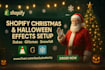 setup christmas animation effects halloween dakas christmas snowfall glitzmas