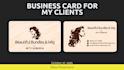 do a professional business card with review qr code