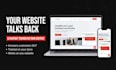 do ai website development, custom website as full stack and front end developer