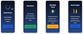 create a modern dark theme fintech dashboard UI kit