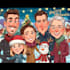 draw christmas cartoon caricature