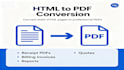 convert HTML or figma to PDF with excel data merge
