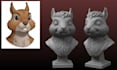realistic 3d head bust face model custom portrait sculpture stl for 3d printing