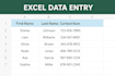 do accurate excel data entry
