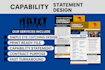design government capability statement professional contract