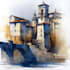 draw original watercolor landscape or architecture art