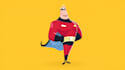 draw an epic superhero comic scene or poster illustration