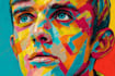 draw amazing colorful portrait illustration
