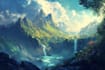 do fantasy landscapes and scenery art