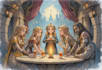 design watercolor dnd party design