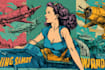draw a retro vintage comic illustration