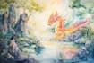 create watercolour style children book illustrations