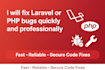 fix laravel and PHP errors or bugs within 24 hours