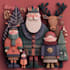 create festive holiday christmas design illustration