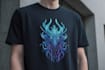 draw anime and fantasy tshirt design