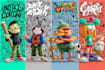 design doodle wall art mural decal wallpaper