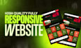 design and develop a professional responsive website on wordpress or wix