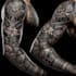 create unique custom tattoo design, tattoo sleeve