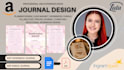 design journal, planner, ebook design, canva workbook design, pdf lead magnet