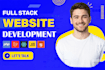 build your custom website as a full stack developer