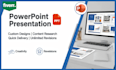 create professional powerpoint presentation design, redesign, pitch deck, slides