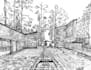 architectural sketches and drawings