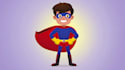 create superhero cartoon character