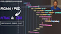 convert figma PSD to responsive HTML and CSS