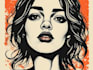 create a portrait print linocut