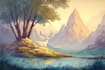 digitally paint fantasy landscape