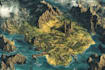 draw a fantasy map with digital watercolours