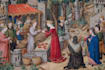 draw medieval illustration, art, miniatures