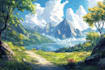 make fantasy landscape illustrations
