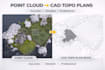 create a topographic site plan from survey data