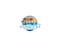 do beautiful professional travel a beach logo
