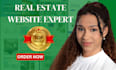 design real estate website  on squarespace wordress gohighlevel hostinger