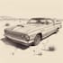 create cool classic car illustration