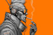 design cyberpunk character, sketch character design