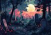 create dark art illustration