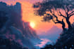 do fantasy landscapes and scenery art