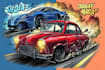create cartoon car illustration with comic style