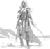 sketch fantasy character concept art