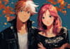 make a anime couple character art anime style