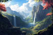 do fantasy landscapes and scenery art