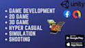develop 3d,2d, simulation mobile game development with unity