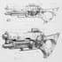 create a game weapon design and illustration